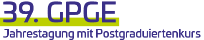 39. GPGE Jahrestagung 2024 Logo